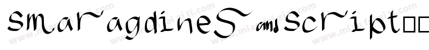 Smaragdines Script字体转换